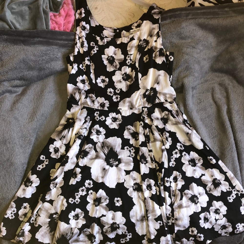 Charlotte Russe Black and White Floral Dress